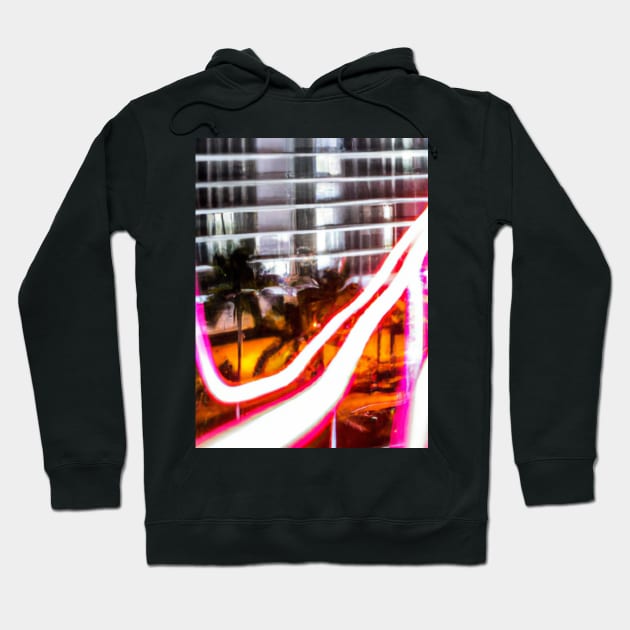 Miami Neon Night Light Hoodie by SmartCraftCo